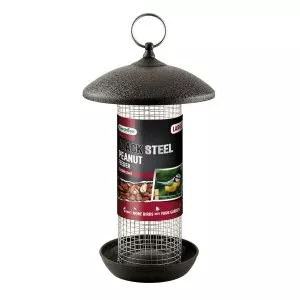 Black Steel Large Peanut Feeder by Gardman - Image 2