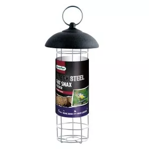 Black Steel Fat Snax  Feeder by Gardman